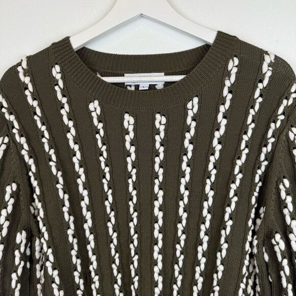 Jason Wu Collective Green Knit Weave Sweater - Picture 5 of 9